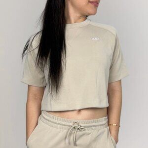 Short Sleeve Sweatshirt - Ivory